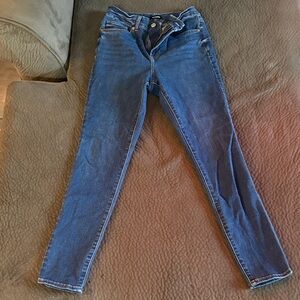 Express Dark Blue Skinny Jeans